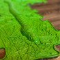 WOOPIE Jutiklinis Kilimas Ortopedinis Puzzle Gyvatė Žalia 6 vnt.