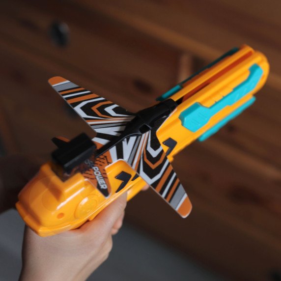 WOOPIE Automatinis Lėktuvo Paleidėjas su Ginklu + 4 Lėktuvai