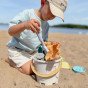 WOOPIE GREEN Smėlio žaidimų rinkinys su kibiru ir mašina, 10 vnt. BIODEGRADUOTINIS ORGANINIS MEDŽIAGAS