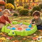WOOPIE 2-in-1 Smėlio dėžė žaliame nykštuku su spalvingu skėčiu