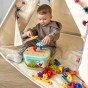 WOOPIE GREEN Montessori 12-in-1 variklio konstrukcijos dėžė FSC