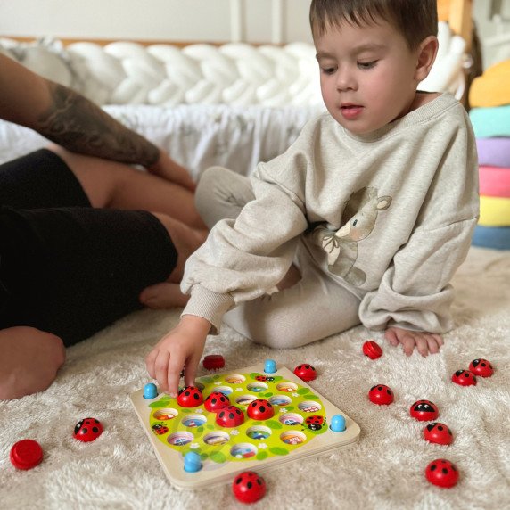 ŽALIASIS WOOPIE Atminties Medinis Edukacinis Atminties Žaidimas Liepaitės Puzzle