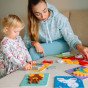 WOOPIE GREEN Mediniai galvosūkiai su gyvūnais Montessori FSC 34 vnt.