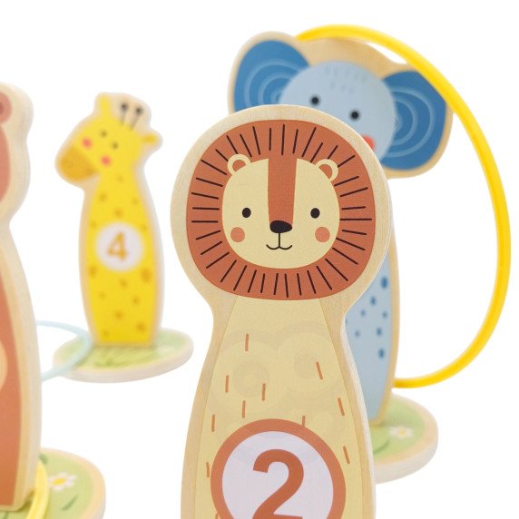 TOOKY TOY Mėtymo į Taikinį Medinis Įgūdžių Žaidimas Šachmatos 15 vnt.