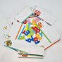 TOOKY TOY Montessori abėcėlinis galvosūkis, mokymasis raidžių, žodžių, gyvūnų, 57 vnt.