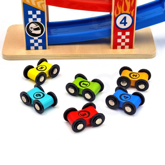 TOOKY TOY Spalvingas Slidinėjimo Keliukas Automobiliams