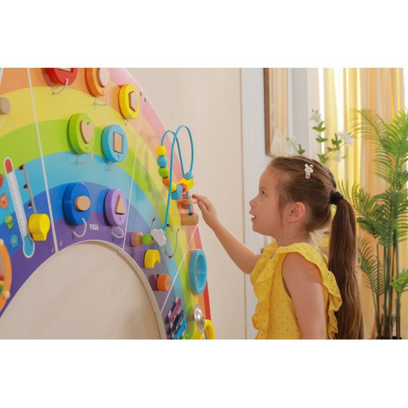VIGA Medinis jutiklinio- manipuliavimo lenta EDU Rainbow FSC Sertifikatas