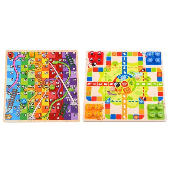 TOOKY TOY Logikos valdymo žaidimai 2 viename Ludo Ludo + Išlaisvink gyvūnus