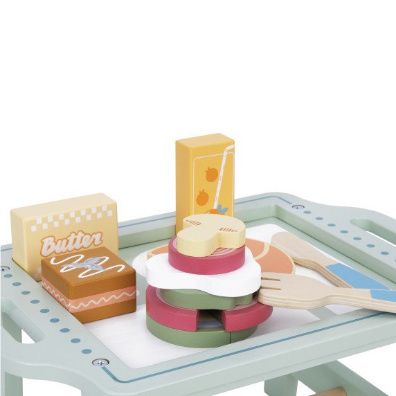 TOOKY TOY pusryčių rinkinys su lėkšte ir priedais