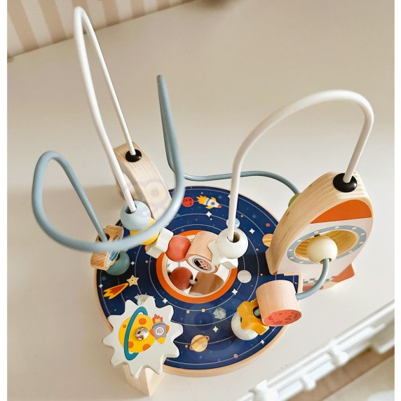 TOOKY TOY Medinis Raketos variklio kilpa labirintas
