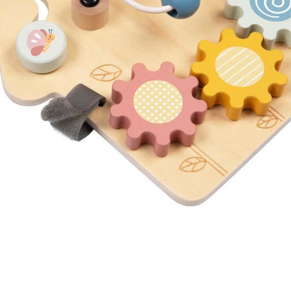 TOOKY TOY Didelė medinė manipuliavimo lentos namas - Veiklos centras