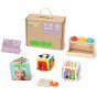 TOOKY TOY dėžė XXL Montessori edukacinė 5in1 jutiklinė dėžė 11-12 mėnesių
