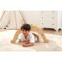 VIGA Medinis grilio tiltas 2 in 1 Montessori Vaivorykštės svirtis