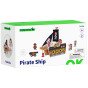 TOOKY TOY Piratų laivas su mediniais figūrėlėmis rinkinys