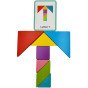 TOOKY TOY Medinis Tangram dėlionė