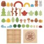 TOOKY TOY miško rinkinys, sudėtiniai dėlionės blokai figūroms