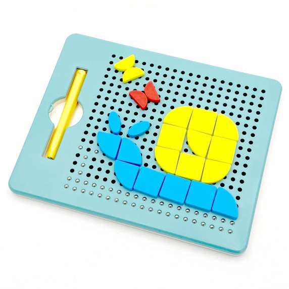 WOOPIE Magnetinis galvosūkis 2 į 1 magnetinė piesimo lenta 112 vnt.