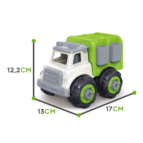 WOOPIE DIY konstrukcijos rinkinys Automobilis sunkvežimis Šalmas Skubintuvas AKC Montavimas 6 vnt.