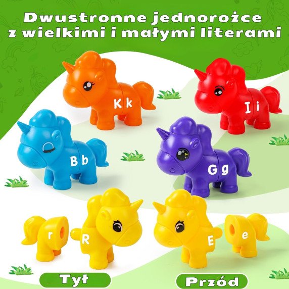WOOPIE Montessori figūrėlės ugdymo rinkinys vienaragiai 