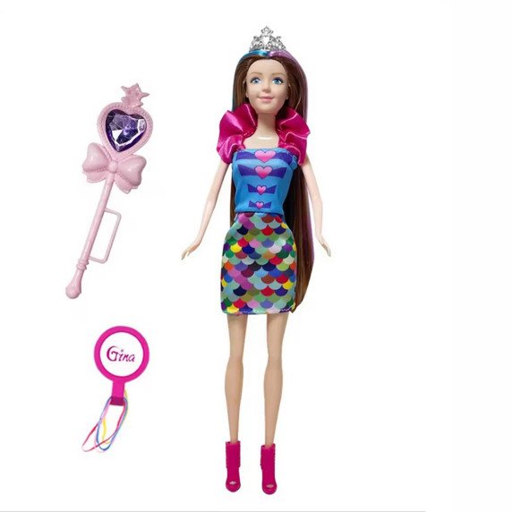 WOOPIE rinkinys, skirtas 4 burtinėms princesėms - 4 viename lėlių dėžė su priedais