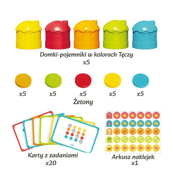 WOOPIE Edukacinė loginė žaidimo spalvų rūšiavimo klasifikacija.