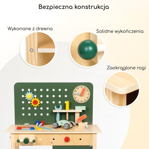 MEDYS ZALIOS Mediniai STEM Dirbtuvių Įrankių Rinkinys