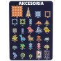WOOPIE Magnetiniai Konstrukciniai Blokai Šviečiantis 3D Dinozaurų Parkas 124vnt.