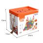 WOOPIE Magnetinės Statybinės Dėžės 7.5 cm Stovėjimas 112 vnt