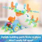 WOOPIE 6-in-1 STEM Transporto Konstruktorius su Kūno Dalimis