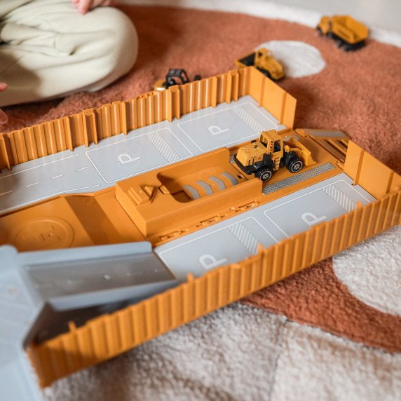 WOOPIE interaktyvus sunkvežimis 6-in-1 konstrukcijos rinkinys su kranu ir priedais