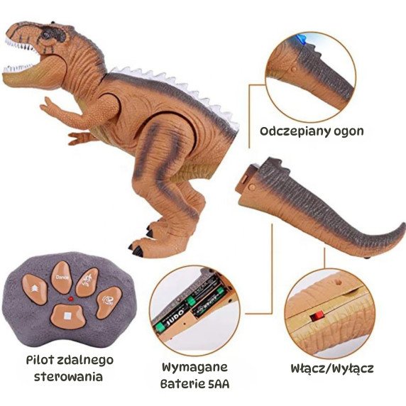 WOOPIE RC Pultinis dinosaurusas Tyranozauras Rex