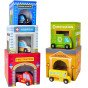 WOOPIE GREEN Galvosūkiai Kubai Miesto Transportas Dėžėse + Figūros 10 vnt.