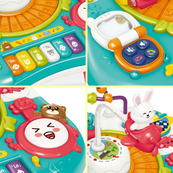 WOOPIE BABY 2-i-1 interaktyvus edukacinis stalas, Fortepijono garsai