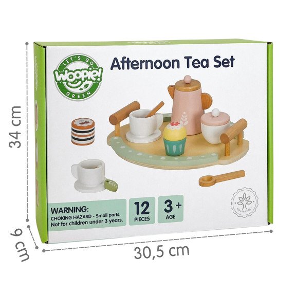 WOOPIE GREEN Medinis arbatos ir kavos rinkinys 12 vnt. FSC