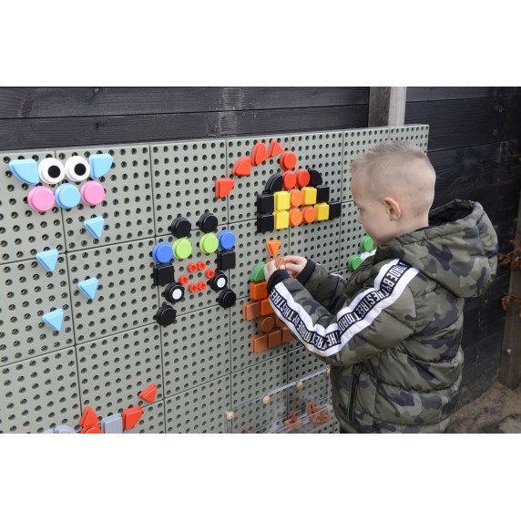 MASTERKIDZ Geometrinių formų smeigtukų komplektas (64 vnt.)