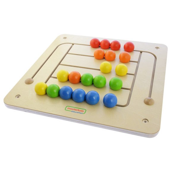 MASTERKIDZ Montessori karoliukų labirinto lentelė