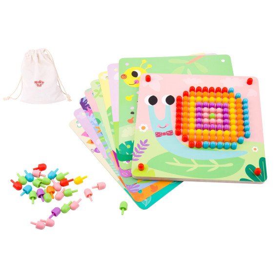 TOOKY TOY galvosūkis su smeigtukais ir laipteliais