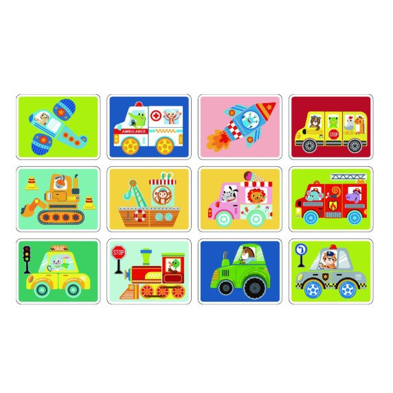 TOOKY TOY Montessori mokomasis dėlionės magnetinis dėžutė vaikams 80 vnt.