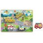 TOOKY TOY Mediniai Montessori galvosūkiai Transporto priemonės Automobiliai Lėktuvas Laivas Miestas Atitikimas Formos