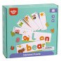 TOOKY TOY Montessori abėcėlinis galvosūkis, mokymasis raidžių, žodžių, gyvūnų, 57 vnt.