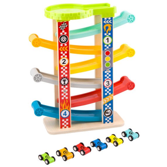 TOOKY TOY Spalvingas Slidinėjimo Keliukas Automobiliams