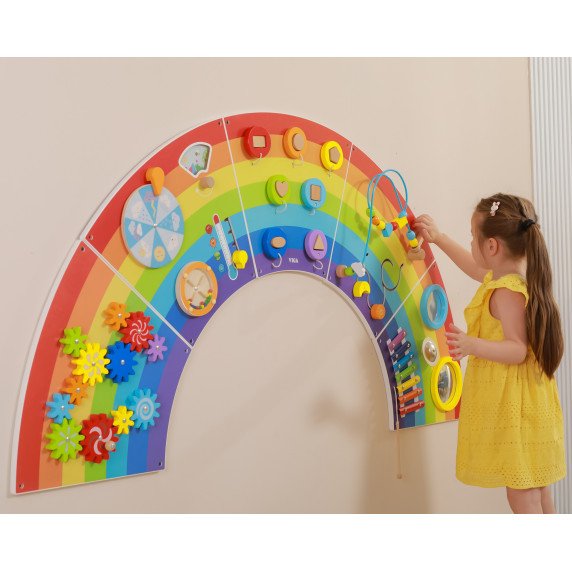 VIGA Medinis jutiklinio- manipuliavimo lenta EDU Rainbow FSC Sertifikatas
