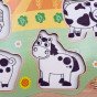 TOOKY TOY Medinis Montesori galvosūkis „Fermos“ su derinimo smeigtukais
