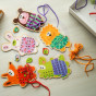 TOOKY TOY Medinis 5-in-1 gyvūnų siuvinėjimo žaidimas