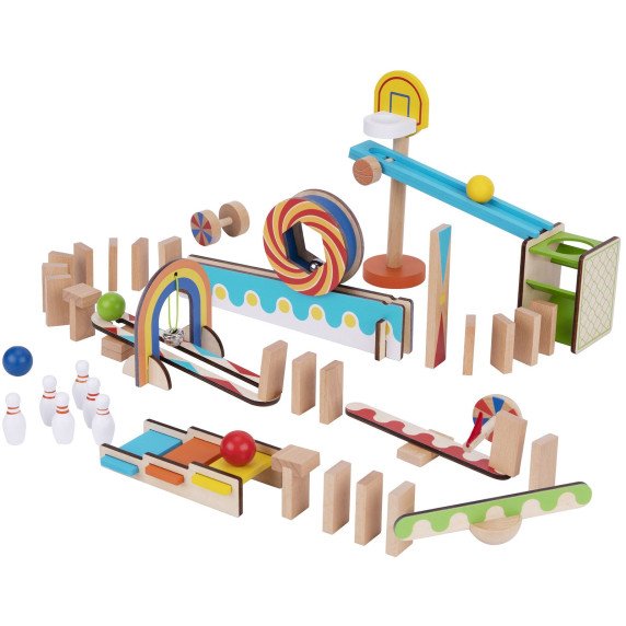 TOOKY TOY Domino kamuolių trasa