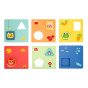 TOOKY TOY Montessori dėlionė Formos ir Spalvų Gyvūnai 6 Lentos FSC