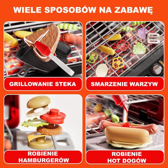 WOOPIE Grill Barbecue Sodo virtuvės interaktyvus LED komplektas XL, 31 vnt.