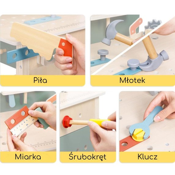 MEDYS ZALIOS Mediniai STEM Dirbtuvių Įrankių Rinkinys