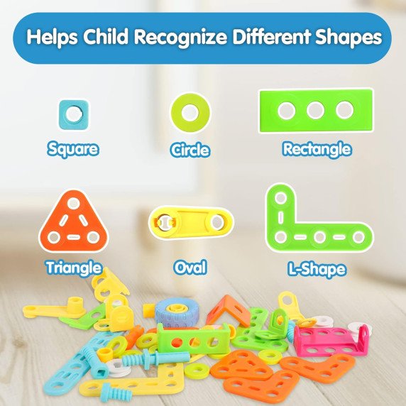 WOOPIE 6-in-1 STEM Transporto Konstruktorius su Kūno Dalimis