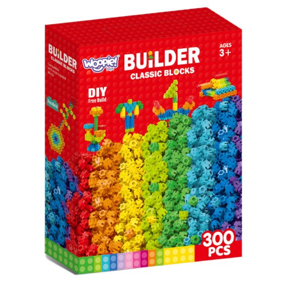 WOOPIE Kūrybiniai Statybiniai Blokeliai 300 vnt.